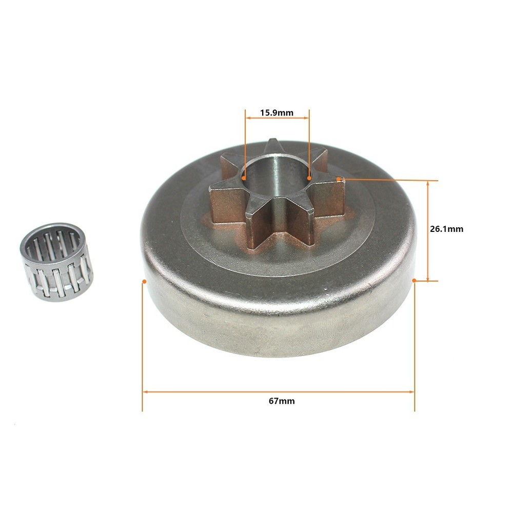 Clutch Drum Sprocket Spur For Husqvarna 40 45 49 Jonsered 2041 2045 2050 106658X