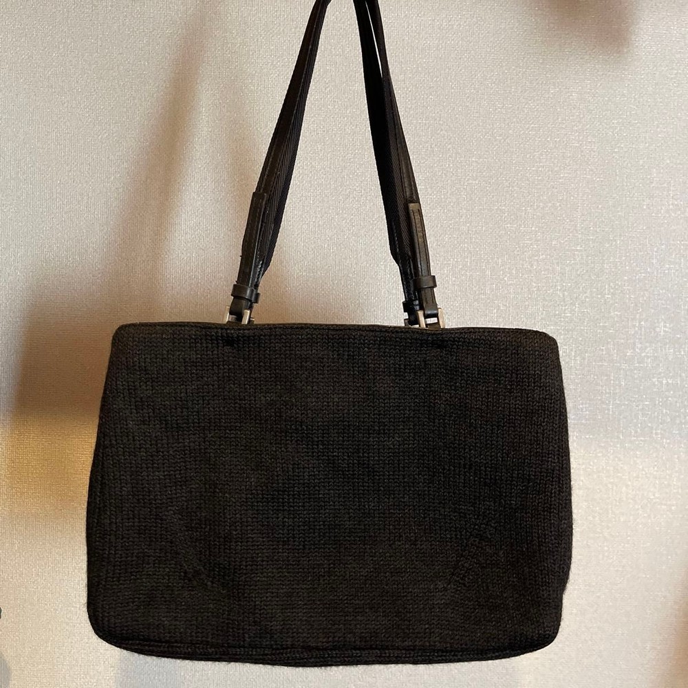Vintage Prada Knit Shoulder Bag Rare Limited Edition
