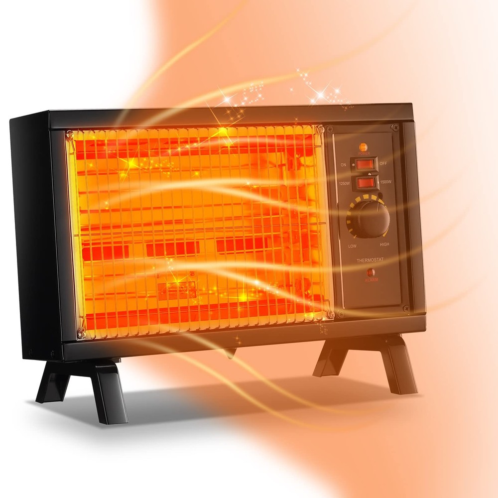 JASUN Portable Space Heater Electric Radiant Heater Fast Heating with Adjustable