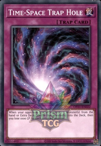 Time-Space Trap Hole OP21-EN022 Ultra Rare Yugioh Trap Card