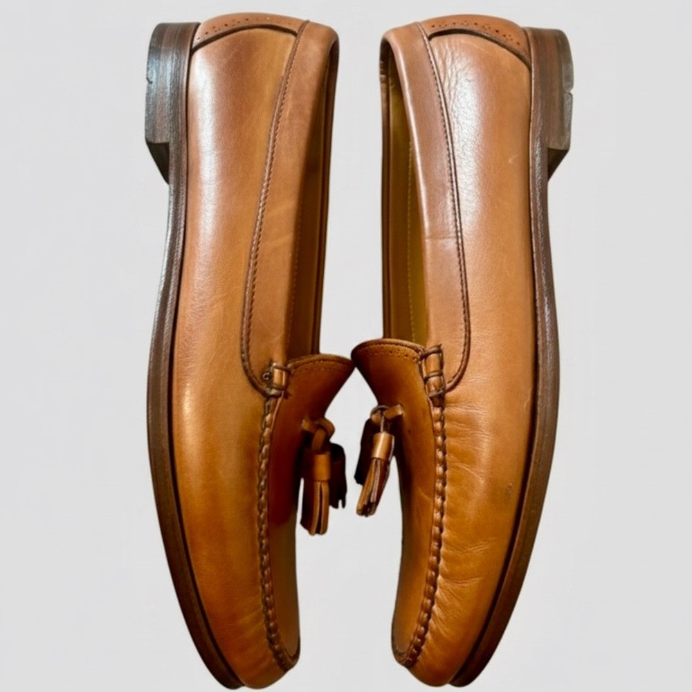 Allen Edmonds Tassel Loafers Ansewn Brown Leather Men’s 11B Narrow – Made in USA