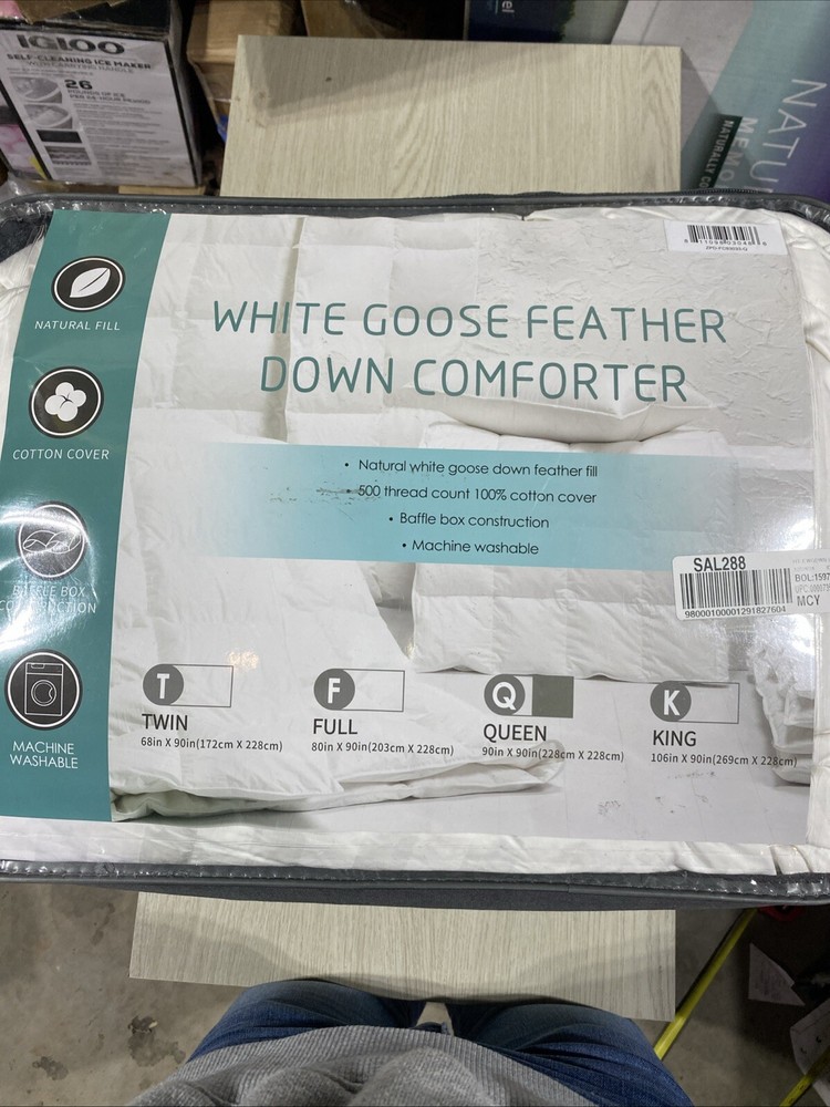 White Goose Feather Down Comforter