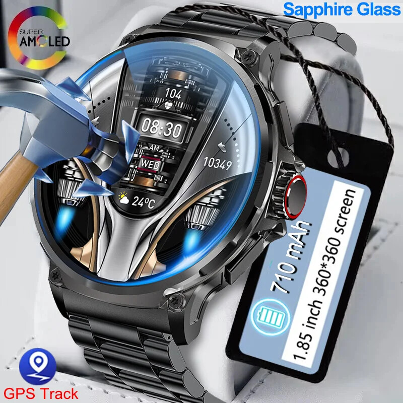 Bluetooth Smart Watch for Men with Heart Rate Monitor & Fitness Tracker