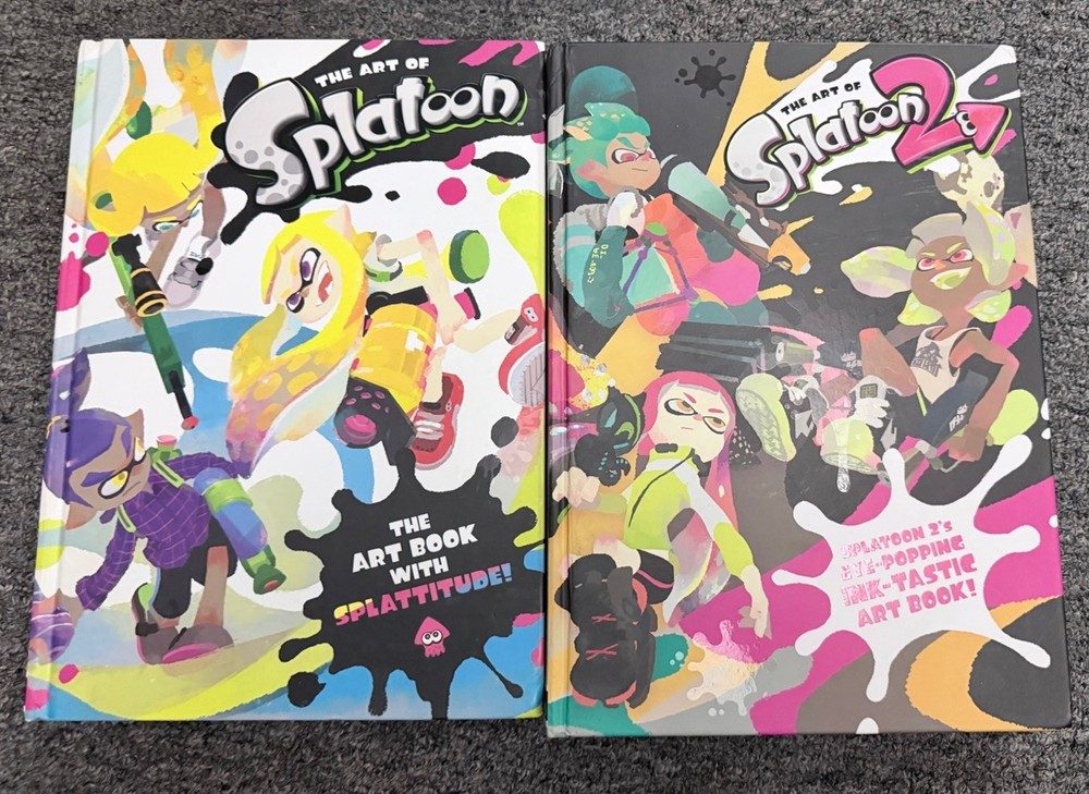 USED | Nintendo Splatoon Hardcover Art Books The Art of Splatoon & Splatoon 2
