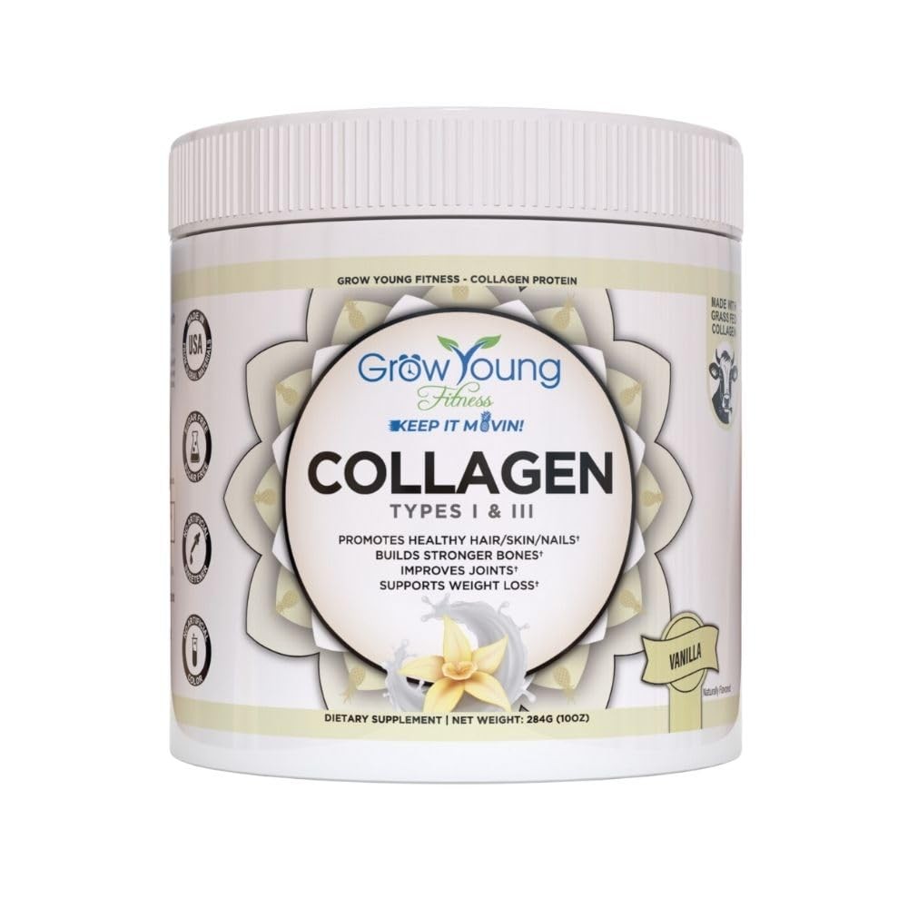 Vanilla Collagen Protein Powder for Skin, Bones, Joints & Weight Loss