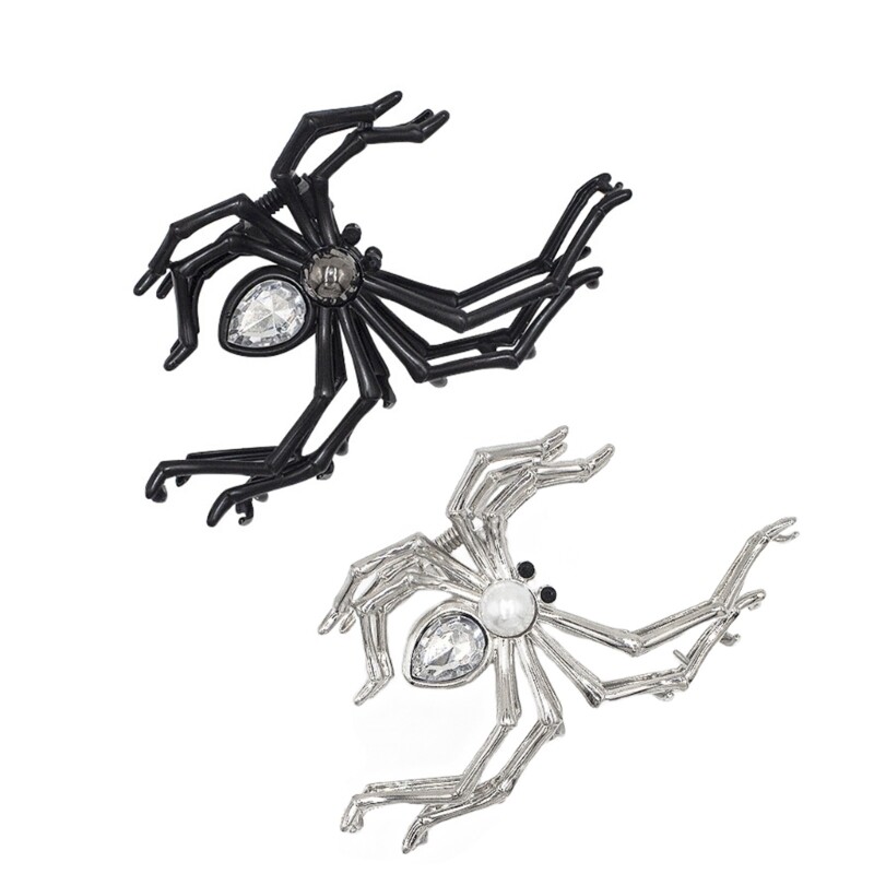 Exaggerated Stylish Pearl Spider Hair Clip for Bold Personality