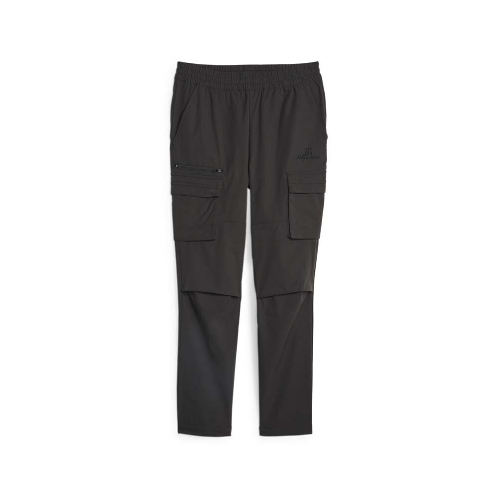 PUMA Above The Clouds Basketball Sweatpants Mens Black Casual Athletic Bottoms 6