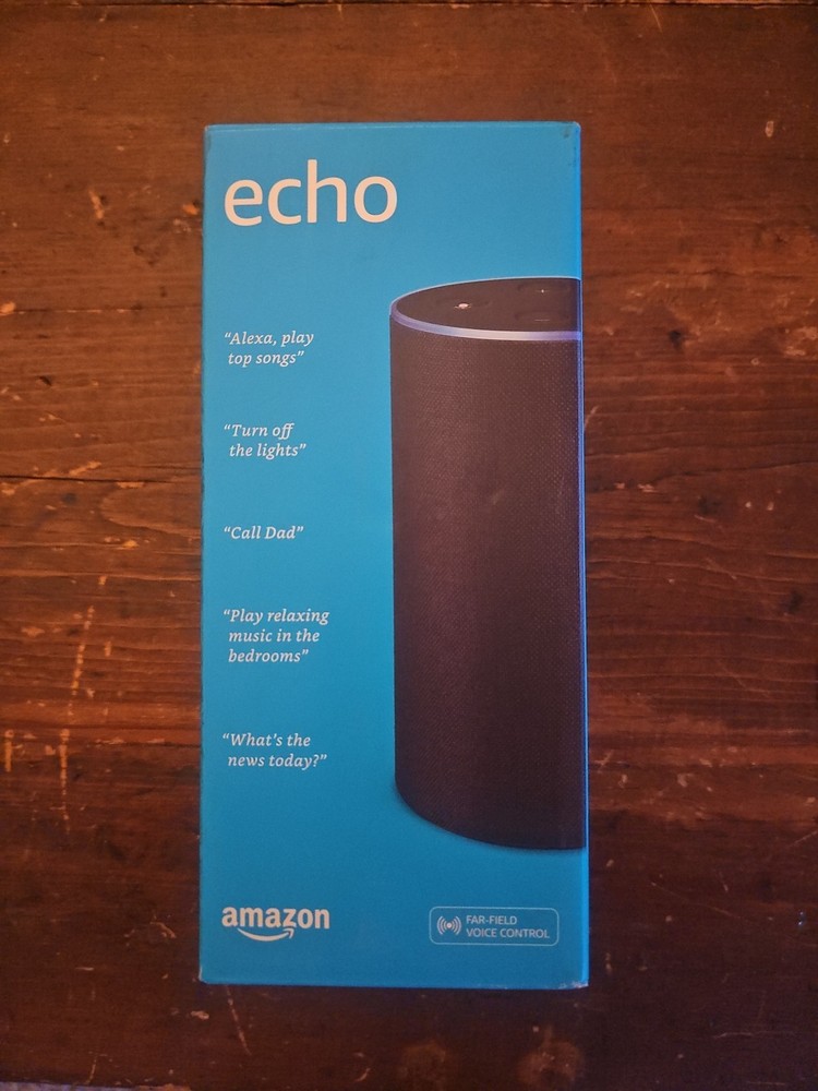 Amazon Echo (2nd Generation) Smart Assistant - Charcoal Fabric
