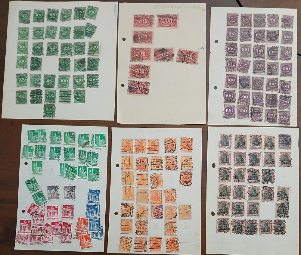 GERMANY  - LOT OF STAMPS ON ALBUM PAGE  - #2031