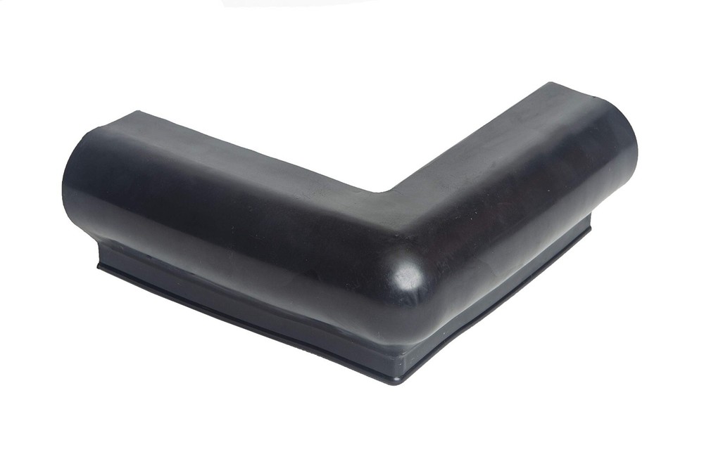 Soft Corner Vinyl Dock Bumper, Easy Mount - Black, 10