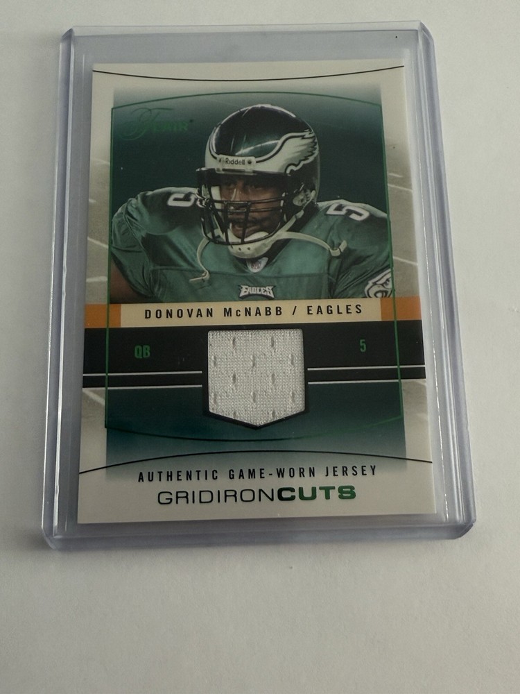 Donovan McNabb 2004 Fleer Green Gridiron Cuts GU Jersey Eagles Card GC-DM2
