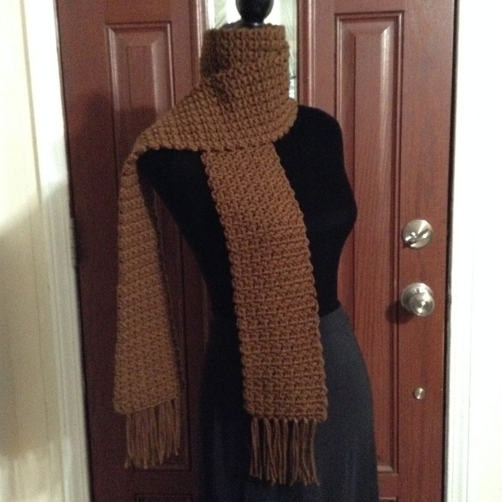 Handmade Crochet Scarf / Winter Scarf