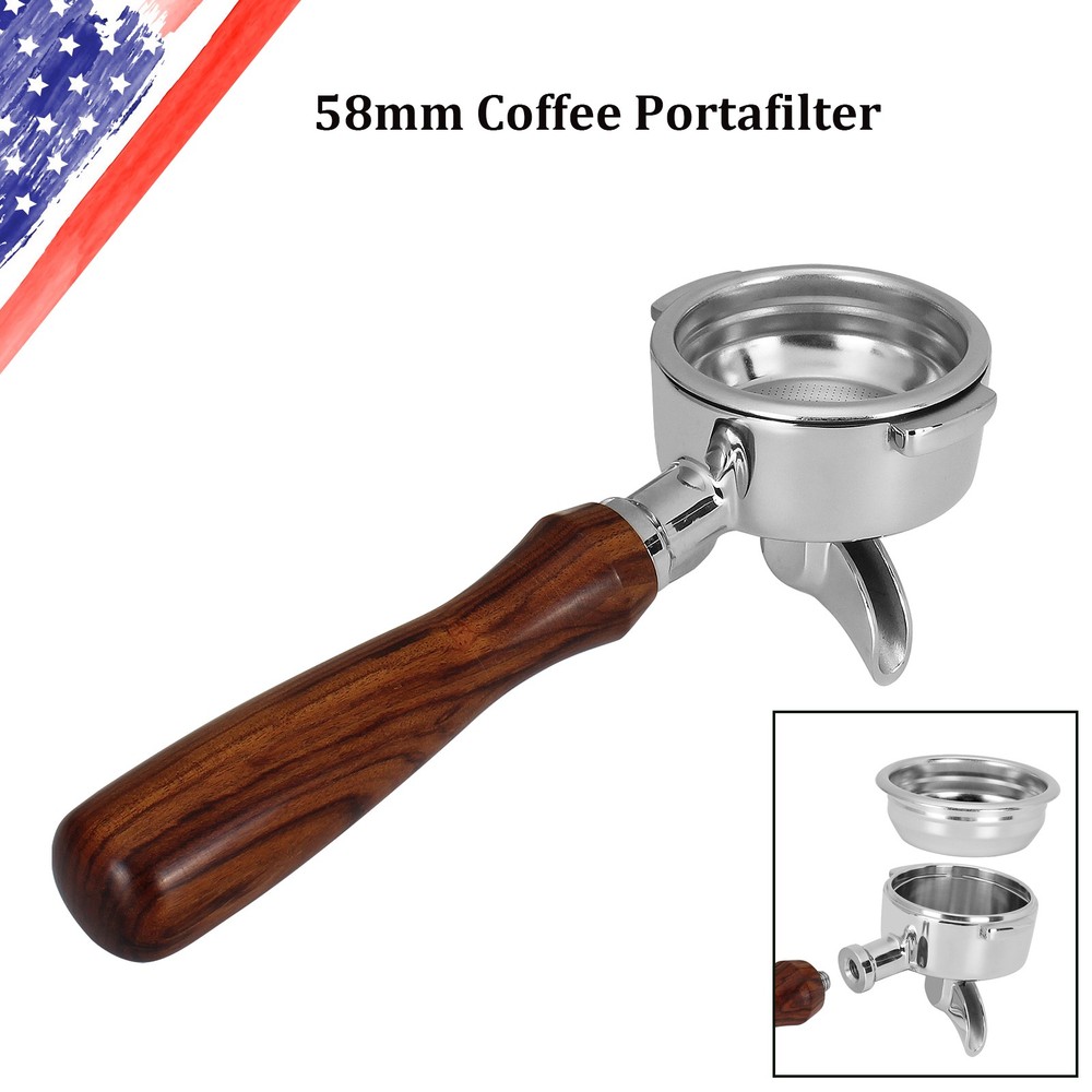 1 Pc 58mm Single Spout Coffee Portafilter For E61 Group Head Espresso Machine