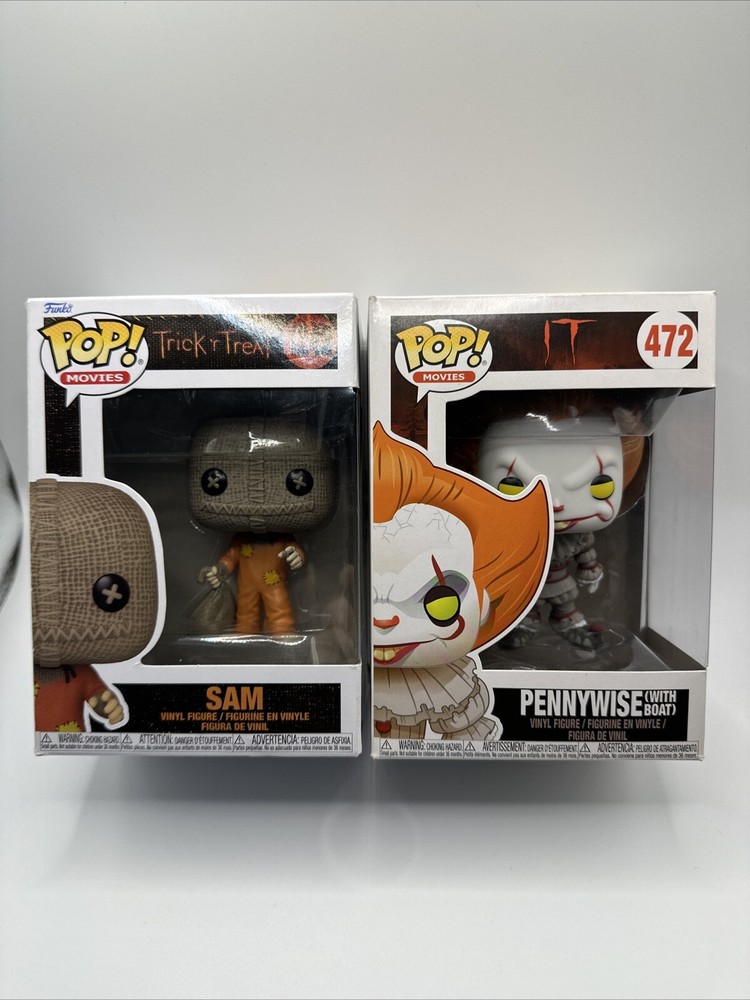 Funko Pop! Vinyl: Trick R Treat Sam #1242 & IT #472 /Worn Boxes