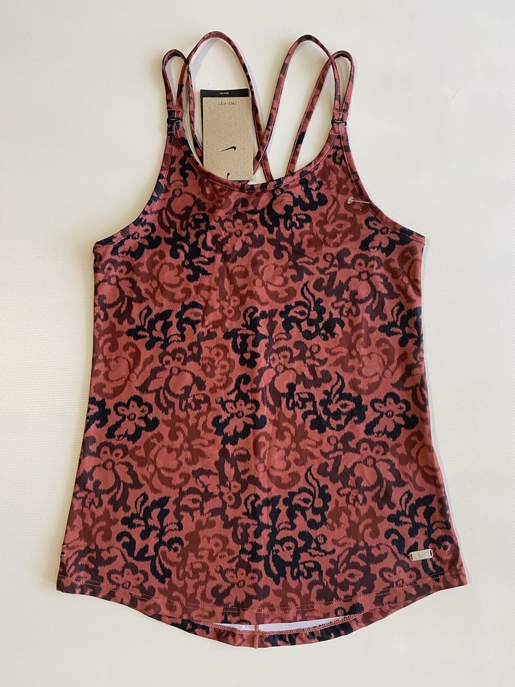 Nike Dri-Fit Women’s Training Strappy Slim Fit DZ3093 Tank Top Sz XS Red $62