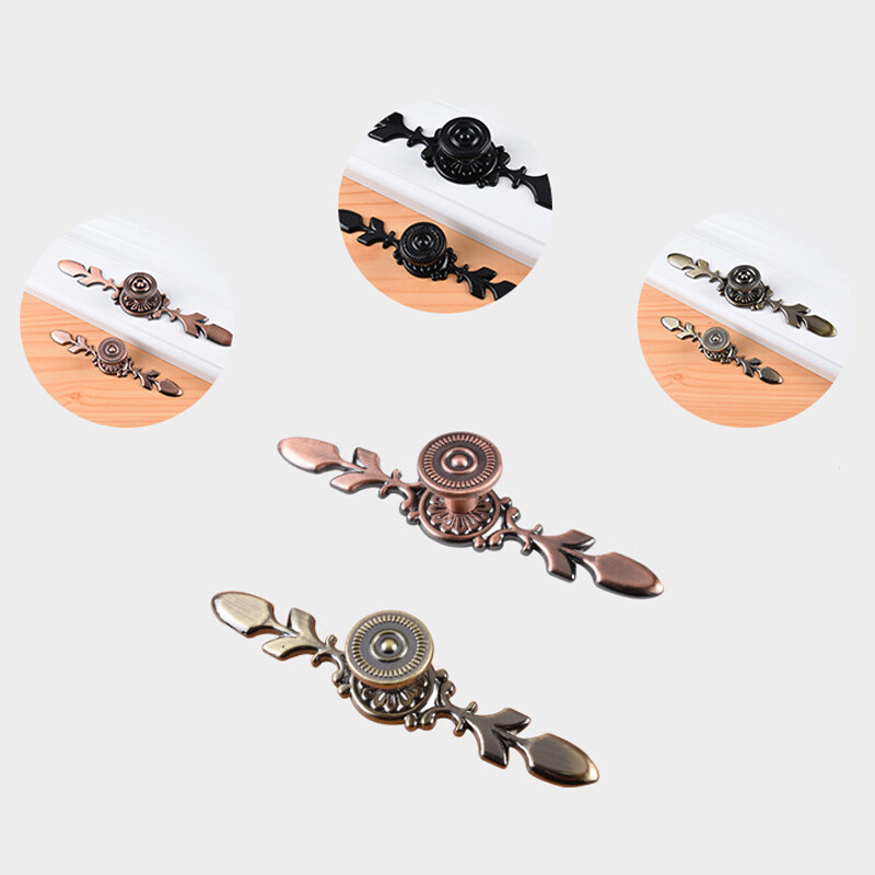 Retro Cabinet Knob Drawer Pull Handle for Vintage Kitchen Furniture Upgrade