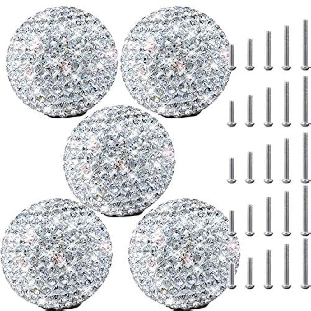 Single Hole Cabinet Knobs and Pulls 5PCS Door Cupboards Drawers Bedroom Furni...