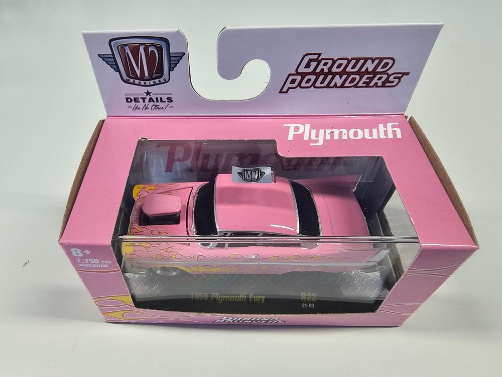 M2 Machines 1:64 Diecast 1958 Plymouth Fury Ground Pounders R22