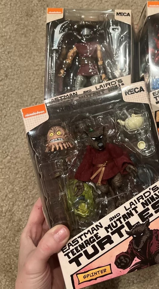 NECA Teenage Mutant Ninja Turtles Elite Guard Classic Splinter and Kirby Target Exclusive