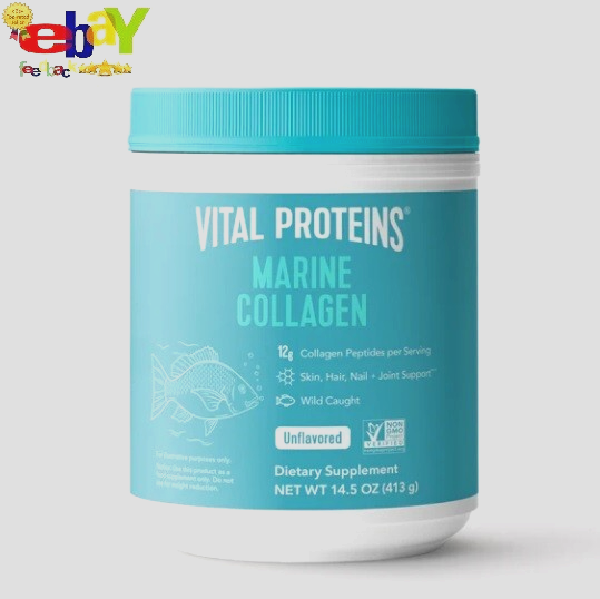 Vital Proteins Marine Collagen Peptides Powder 14.5 oz 413g Supports Skin Hair Nails Joints
