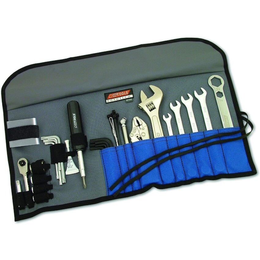 CruzTOOLS RTTR2 RoadTech TR2 Black Motorcycle Tool Kit for Triumph Bikes