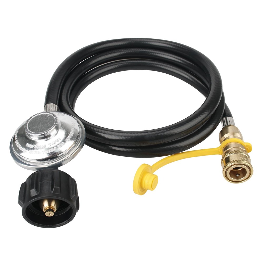 F271803 5 feet Propane Hose with Regulator - Fit for Mr. Heater Big Buddy Ind...