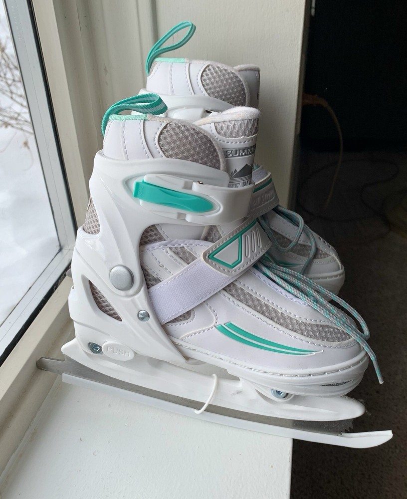 Lake Placid Summit Girls Ice Skates Size J10-J13