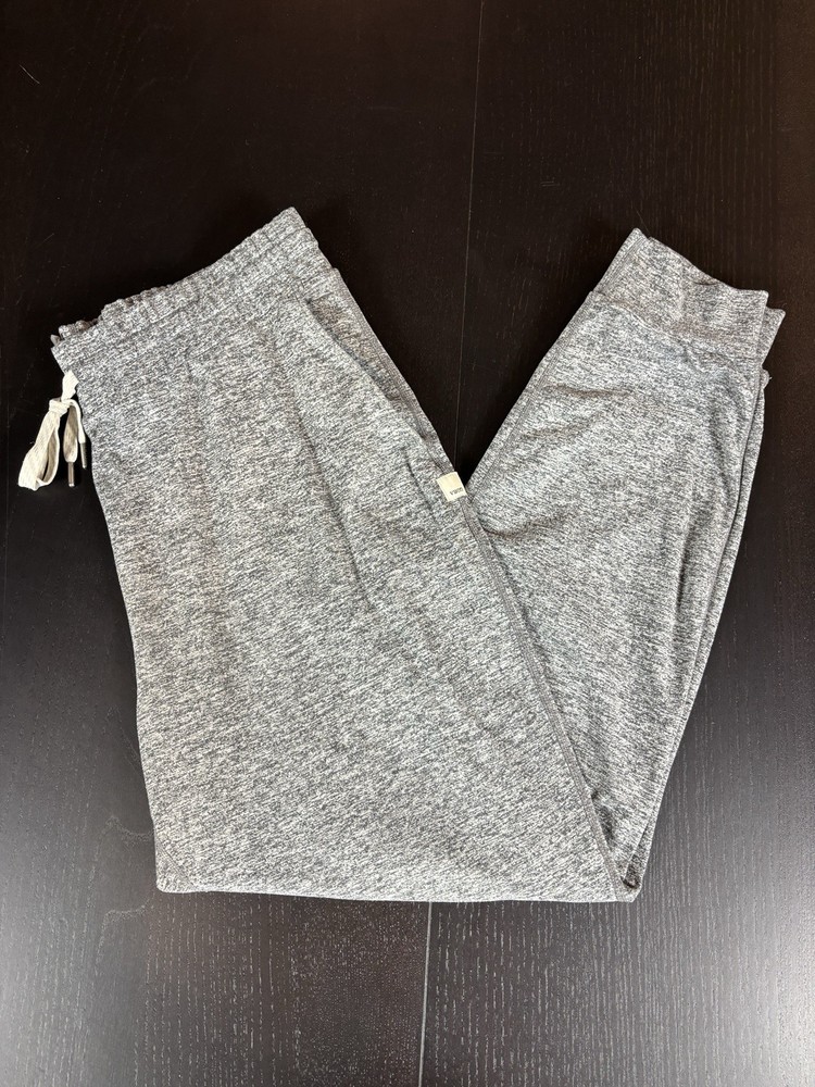Vuori Dreamknit Mid-Rise Joggers in Heathered Grey with Pocket - Medium