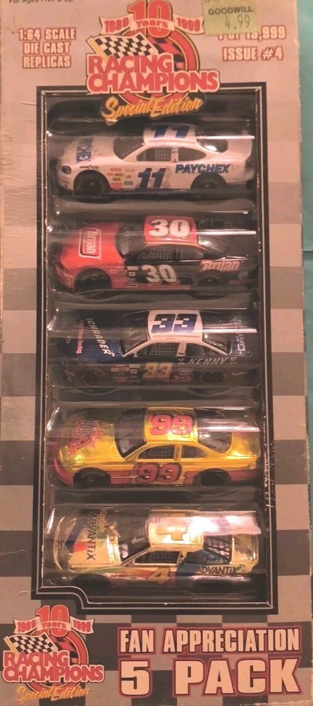 1/64 Scale Nascar 5pc. Set