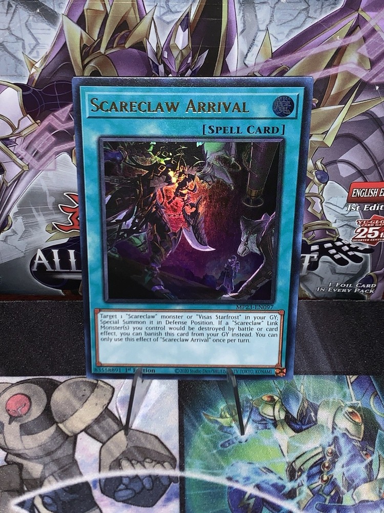 Scareclaw Arrival MP23-EN097 25th Anniv Tin Dueling Heroes Mega Pack 1st Ed