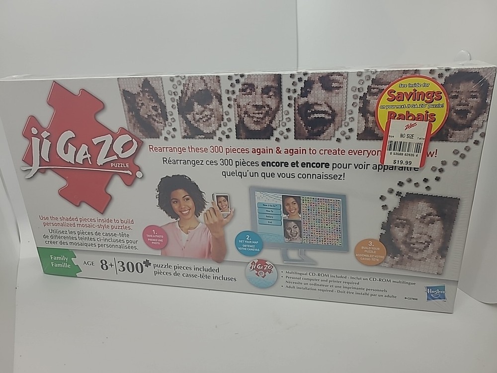 Ji Ga Zo JiGaZo Mosaic Style Personalized Puzzle 300PC's CD-ROM NEW SEALED!!!