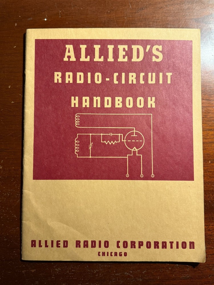 Allied's Radio-Circuit Handbook 1956 Paperback Book