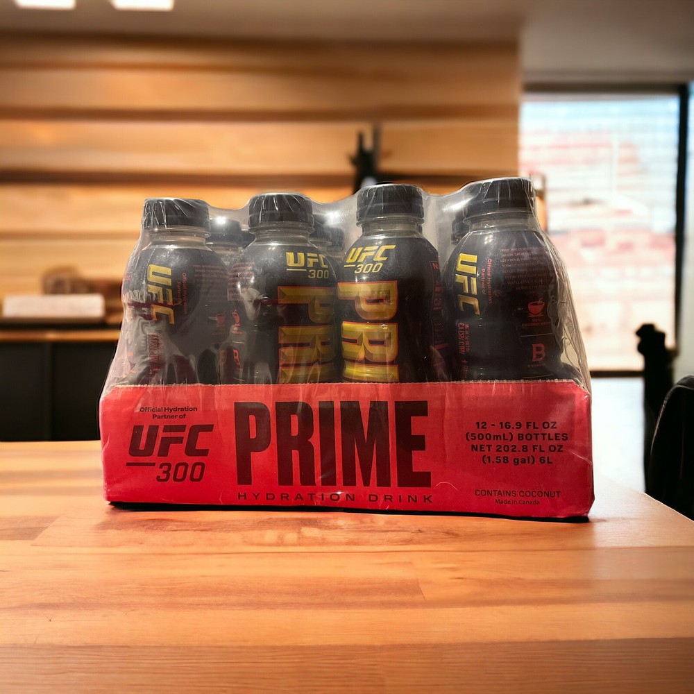 UFC 300 Prime Hydration Case Of 12 500ml Sealed Ships /Fast Handling Up To 1 Day-image