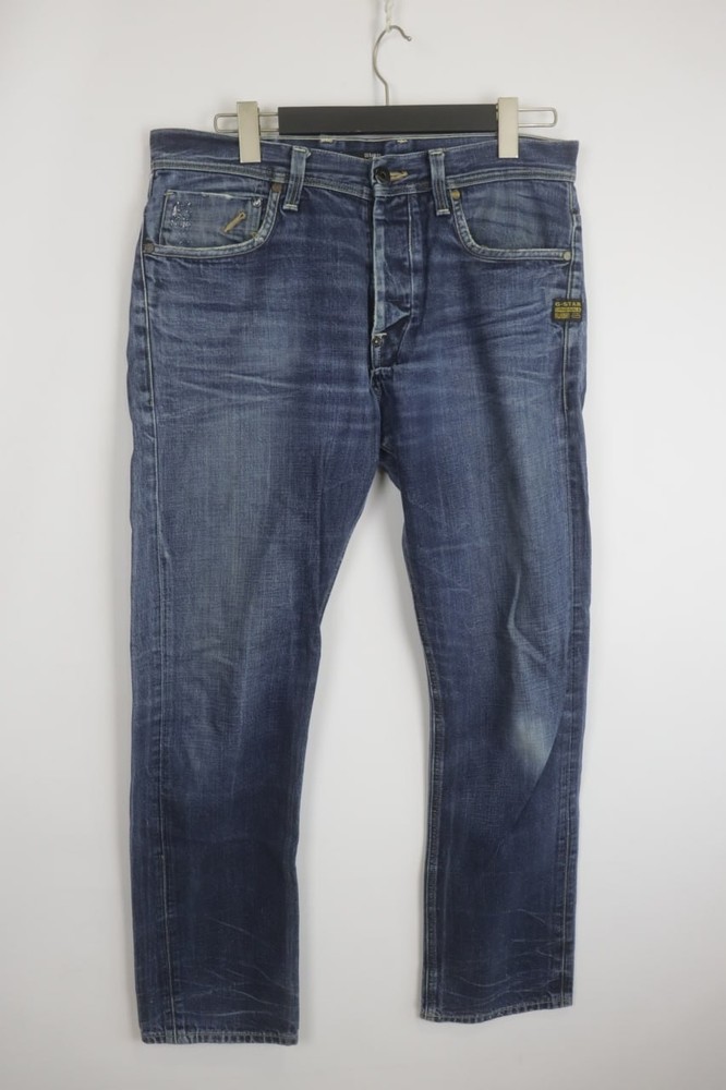 G-STAR RAW Denim Blue Straight Jeans Size W36 L34