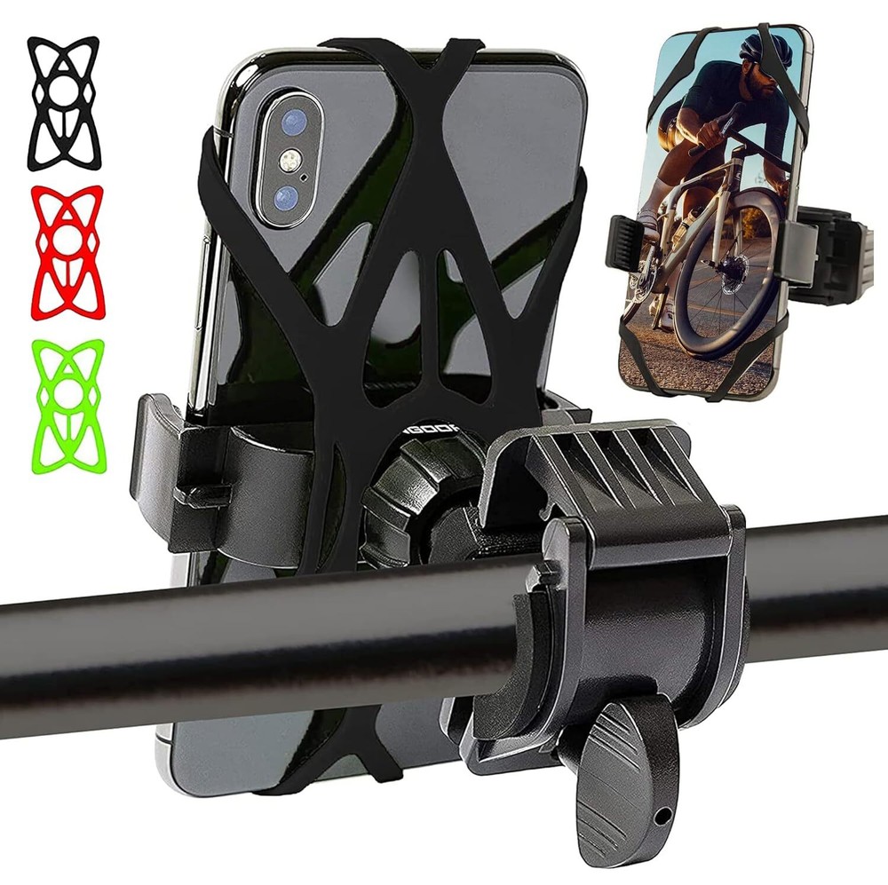 LOFERMA Bike Phone Mount – 360° Rotatable Holder for Smartphones up to 3.7″ Secu