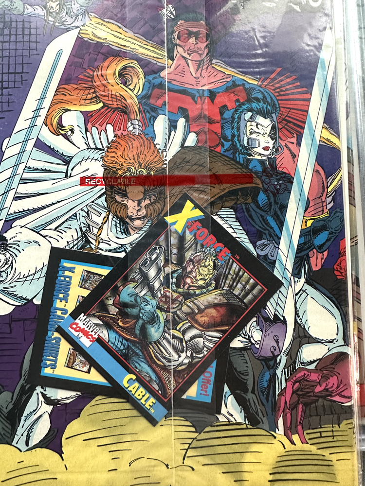 X-Force #1 Marvel Comics (9.7) Rare Cable Card In Original Seal (Very Rare)