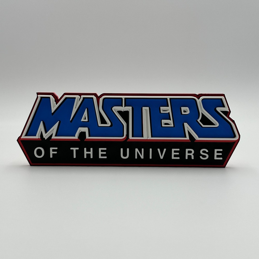Masters Of The Universe MOTU He-Man Logo Sign Plaque Wall Art 3D Printed Decor