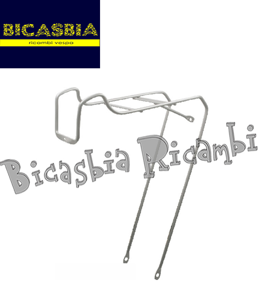 Chromed Iron Front Bicycle Rack with Headlight Mount - Model 8986