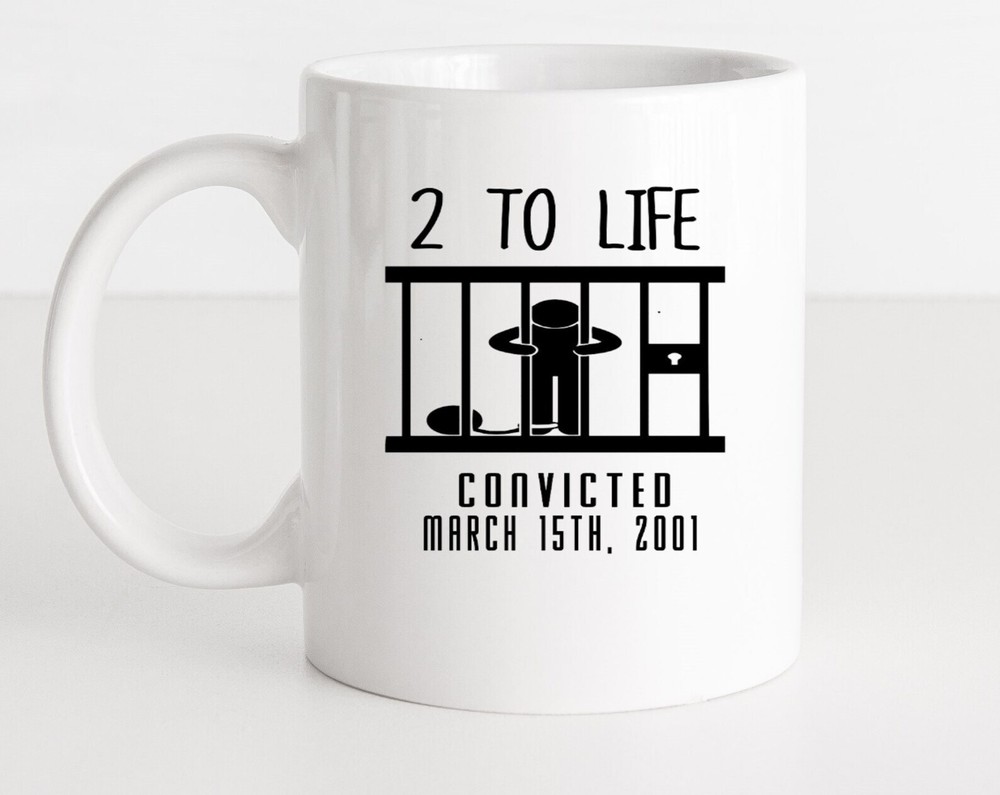 Funny 2nd Anniversary Coffee Mug 2 Years To Life Cup Funny Mugs Anniversary Mug
