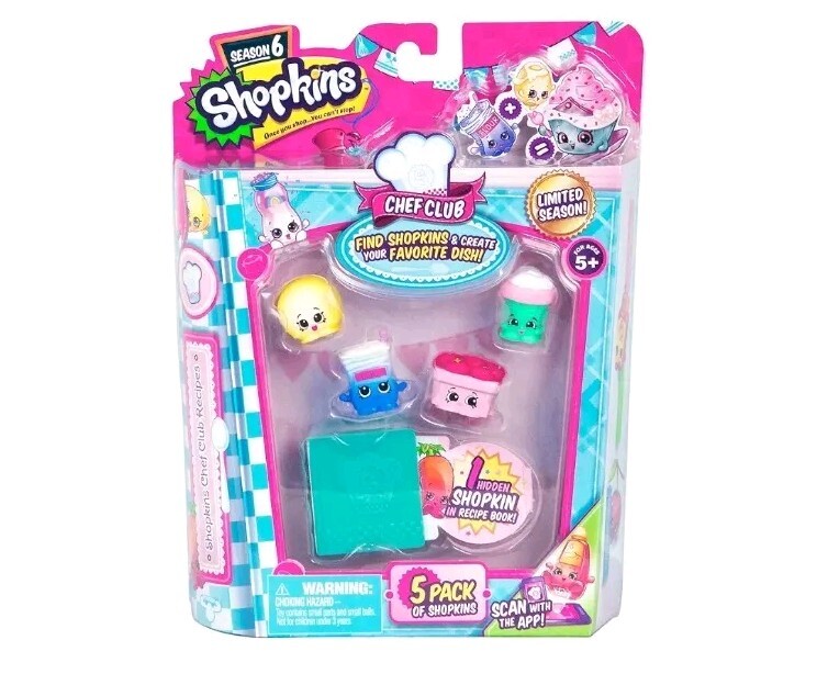 Shopkins Season 6 Chef Club Limited Season | 5 Pack Brand New