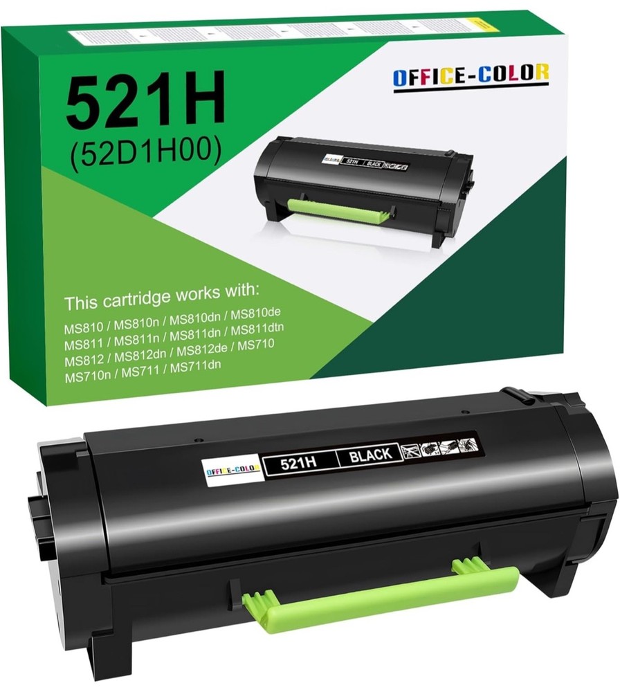 Lexmark 52D1H00 521H MS810 MS811 MS812 MS710 toner High Yield 25,000 pages
