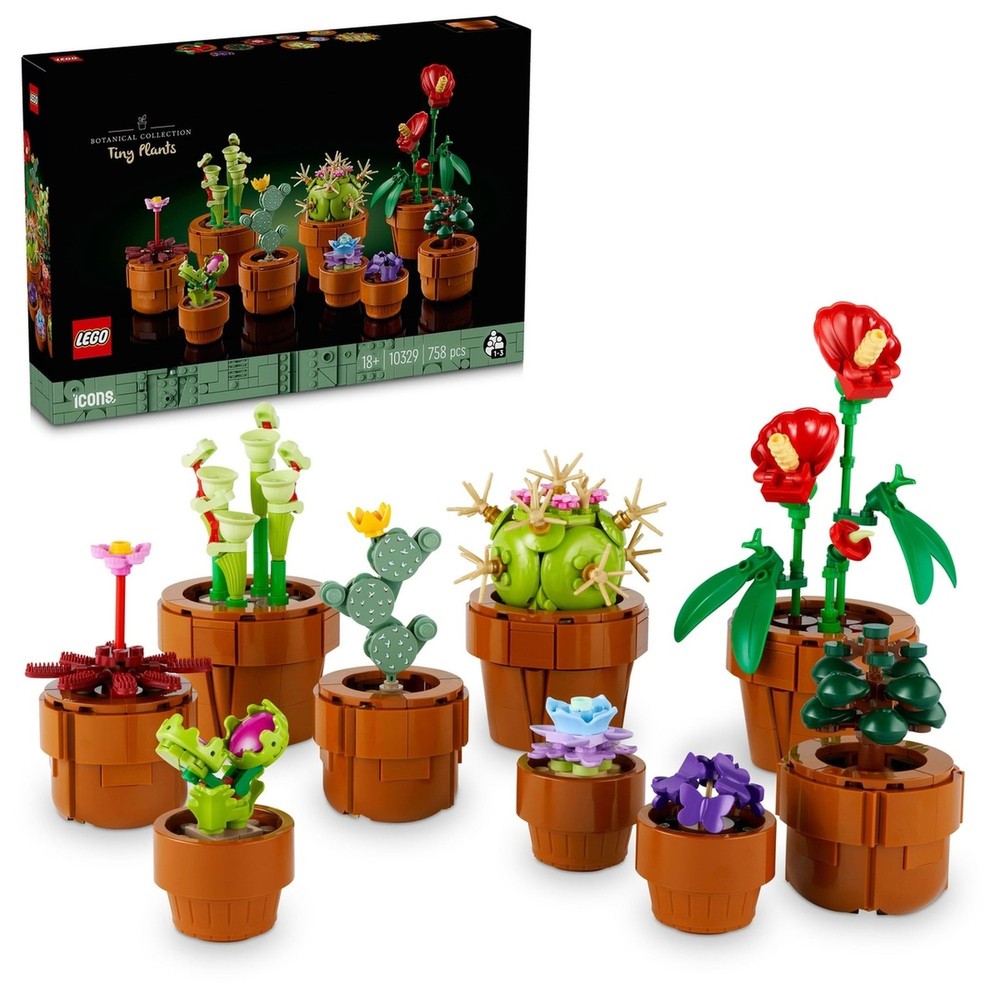 LEGO Botanical Mini Houseplant Set 10329 Creative Building Kit for Adults  