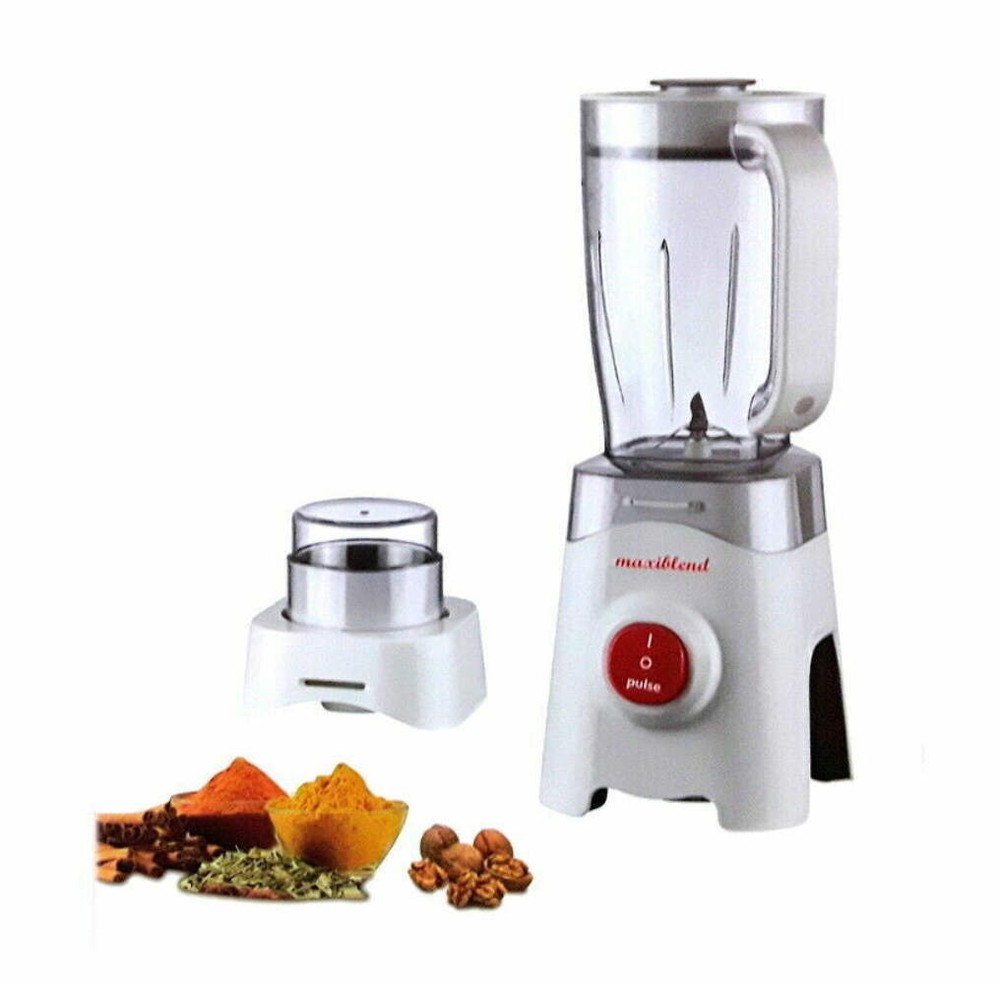 2-in-1 Food Blender & Processor with 1.25L Capacity for Smoothies Juices Coffee Grinding