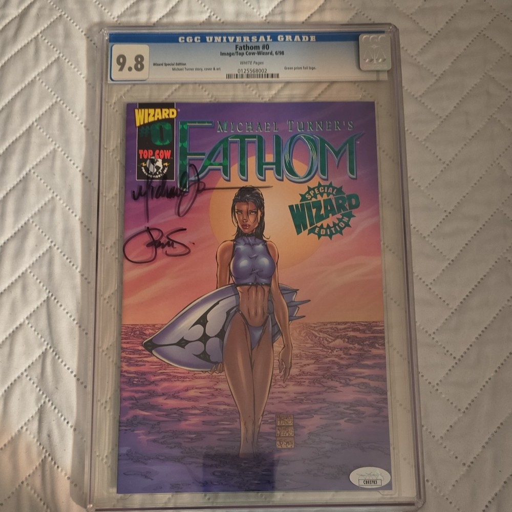Michael Turner's Fathom #0 Special Edition CGC 9.8 Signed by Turner