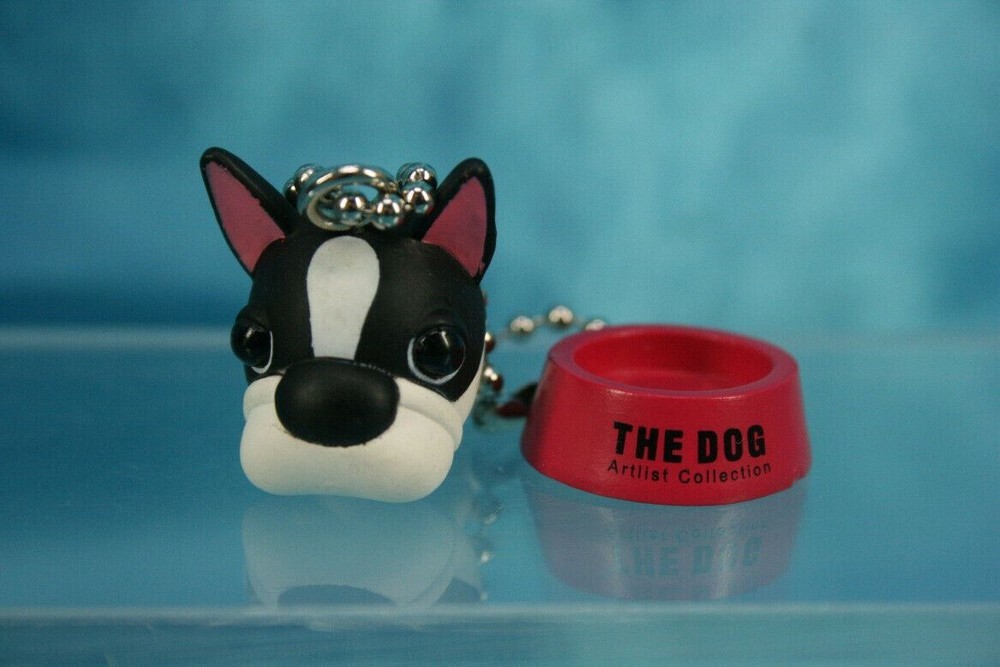 Bandai The Dog Artlist Collection Gashapon Mini Figure Keychain French Bulldog