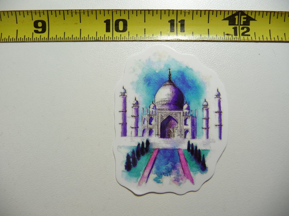 TAJ MAHAL INDIA DECAL STICKER LANDMARK TOURIST DESTINATION LAPTOP