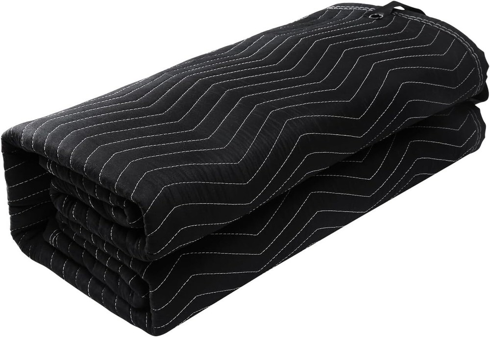 Studio Acoustic Sound Dampening Blanket 96x80 Black with Grommets