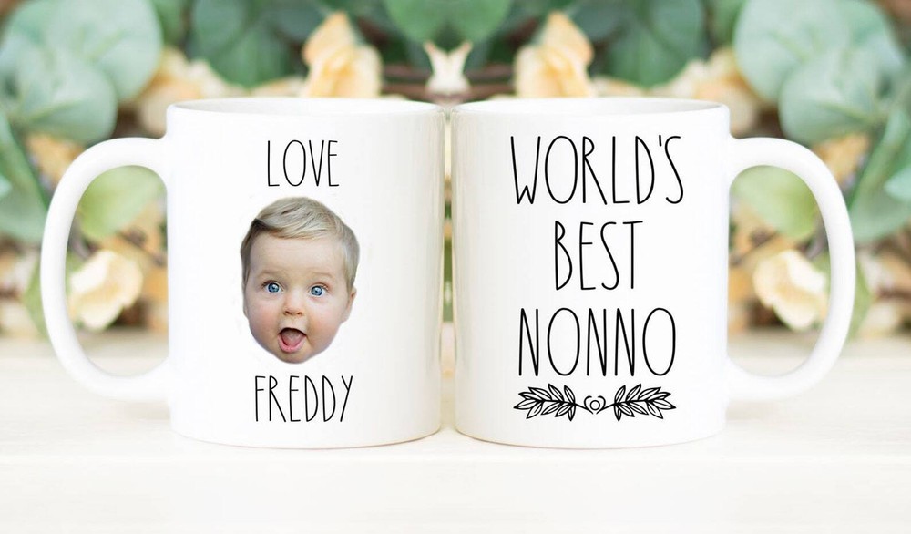 World's Best Nonno Coffee Mug Father's Day Gift Personalized With Photo Of Kids