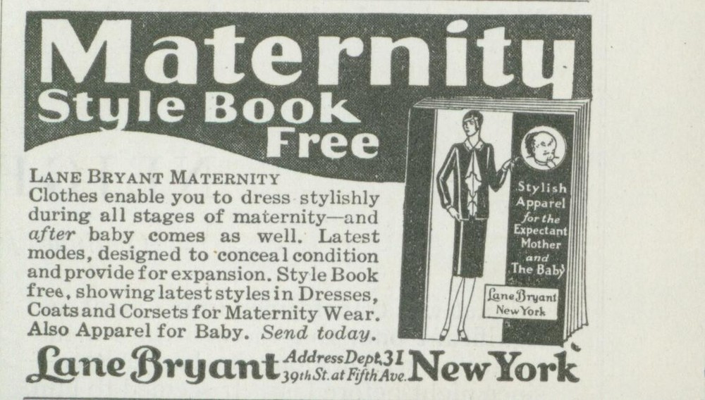 1928 Lane Bryant Maternity Style Book NY Vintage Print Ad PR3 Collectible Fashion