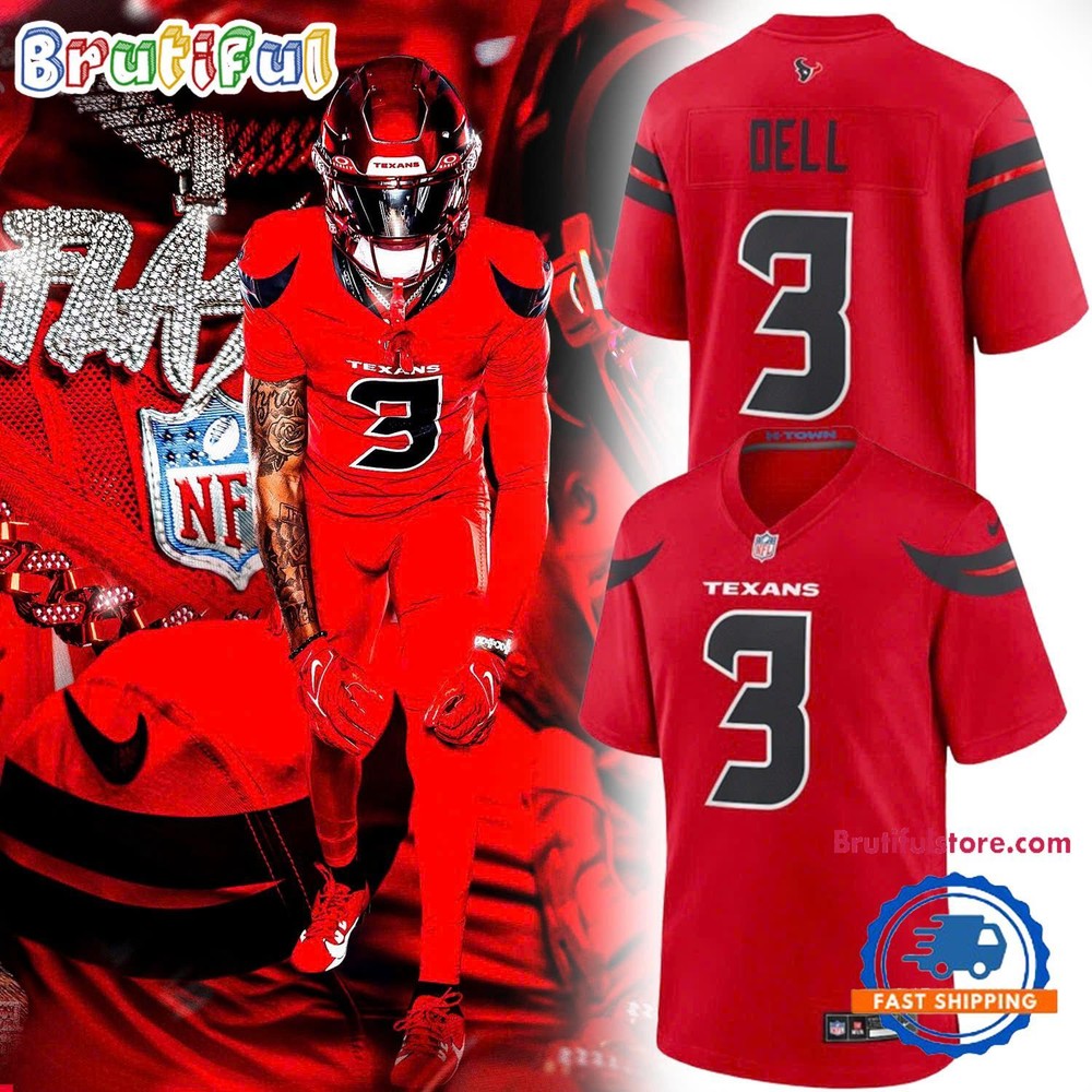 HoustonxTexans Limited Edition Battle Red 2024 Football Jersey